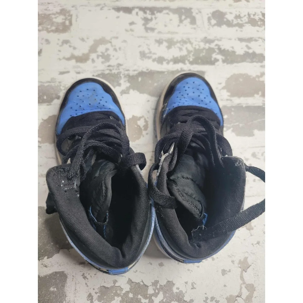 Nike Air Jordan 1 High UNC Toe Blue Black White FD1412-400 Kids Size‎ 13C